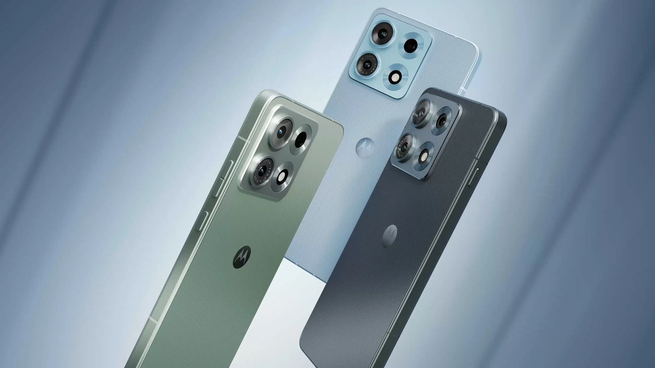 Motorola Edge 70 Max, pressbild av telefonen med baksida och kameramodul